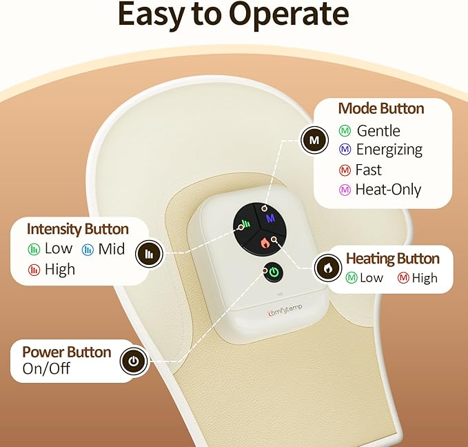 Comfytemp Hand Massager with Heat and Compression, Birthday Gift for Dad Mom Men Women, Portable Heated Glove for Fingers, Palm, Rechargeable Cordless Wrist Massage for Arthritis, Carpal Tunnel Relief