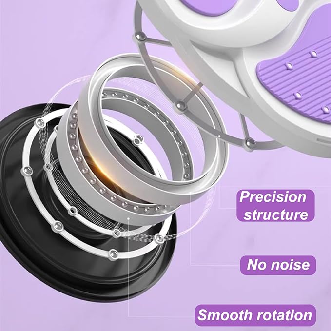Twist Exercise Machine, Twist Ab Machine, with Pull Rope and Counter, Silent Rotation, Non-slip Bottom, Suitable for Home Fitness