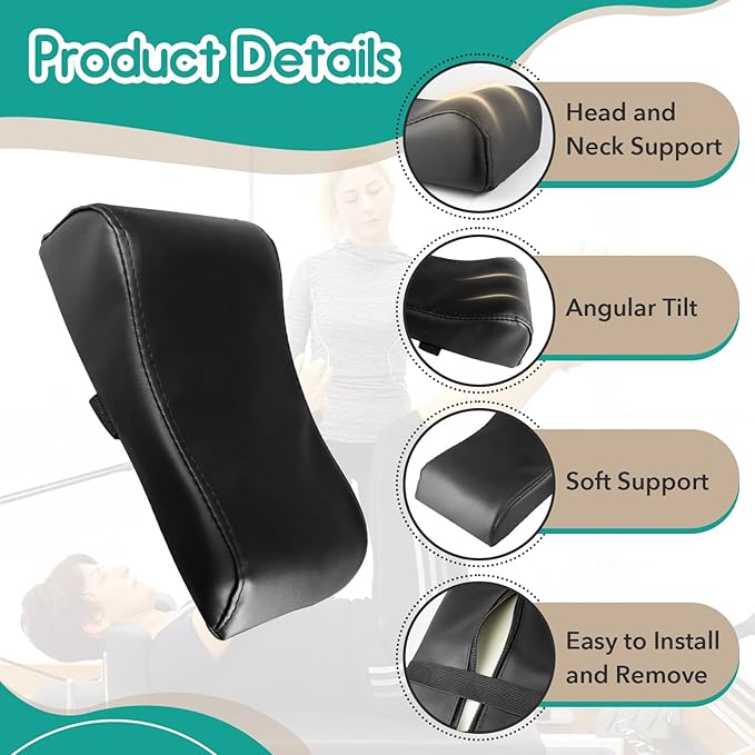 Pilates Reformer Head and Neck Support Pillow - Essential Pillow Pilates Cushion - Add-On for Enhanced Pilates Workout - Pilates Cushion Pillow for Home Gym Training