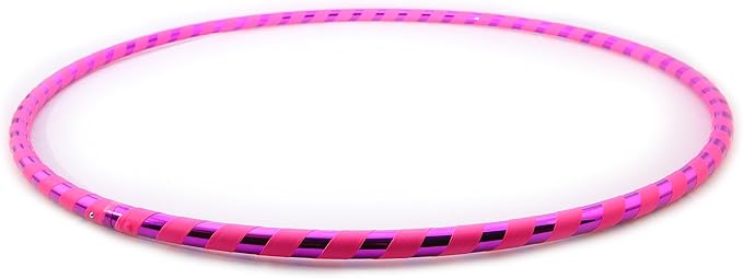 Weighted Beginner Fitness Hula Hoop for Adults - Exercise Hoop for Weight Loss & Core Workout - Large Diameter Hoop for Easy Learning - Handmade in USA - Multiple Sizes & Colors