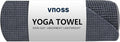 Hot Yoga Towel - Microfiber Non Slip Yoga Mat Towel with Grip Dot Sweat Absorbent Towel for Hot Yoga, Pilates and Fitness 72" x 24", Grey