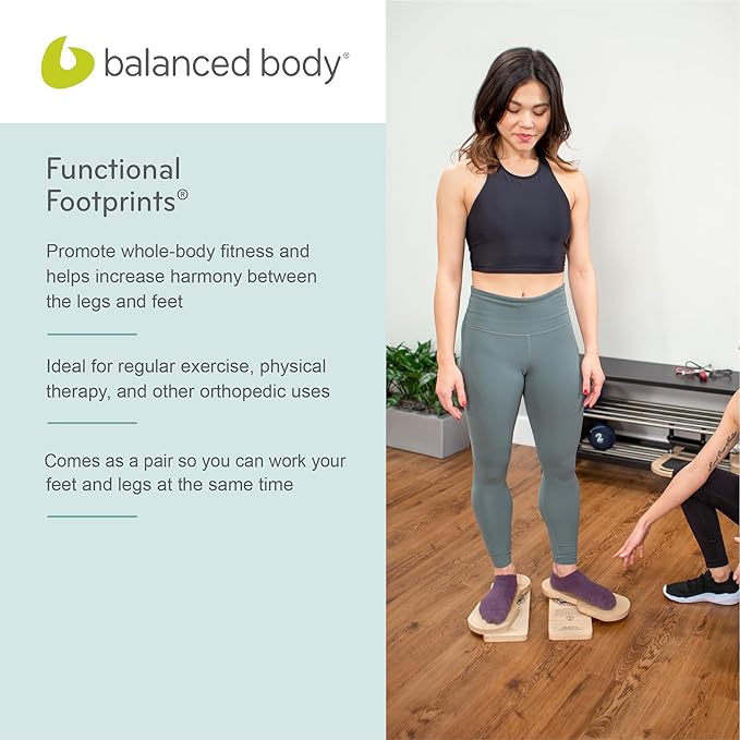 Balanced Body Functional Footprints, Pilates Foot Exercisers, Workout Equipment for Foot and Ankle Alignment, Strengthening Equipment for Feet, Pilates Accessories