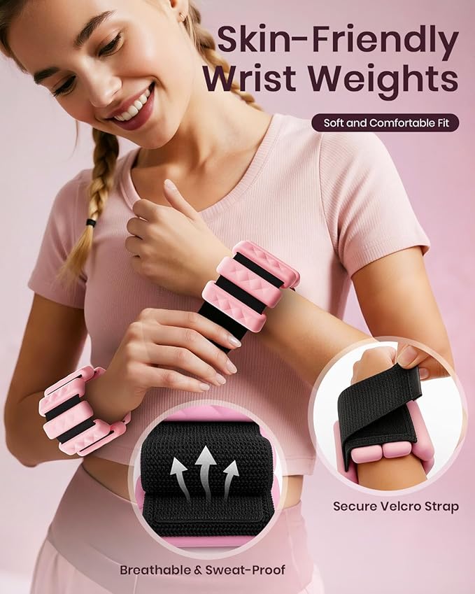 Pilates Ring Set, Magic Circle Yoga Ring, Pilates Ball, Adjustable Ankle Wrist Weights, Resistance Bands, Mini Ball, Pilates Starter Kit for Strength, Workout Guide Included