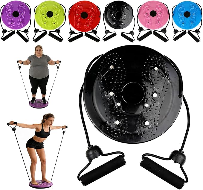 Waist Sculptor, 2026 Upgraded Waist Twister Machine - Adjustable 360° Rotation Twist Waist Machine with Ab Board for Core, Waist, Hip & Leg Workout, Home Pilates Core Trainer