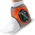 Foot Massager for Pain Relief, Foot Renew Ankle Massager, Ankle Heating Pad Heated Brace Wrap with 4 Heat Levels and 3 Vibration Modes for Women Men (Grey)