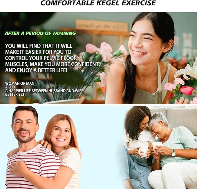 Kegel Exerciser for Tightening&Strengthening Muscle Control Training, Suitable for Both Men and Women, Muscle Endurance Recovery and Relaxation, Hip Muscle Strength Training