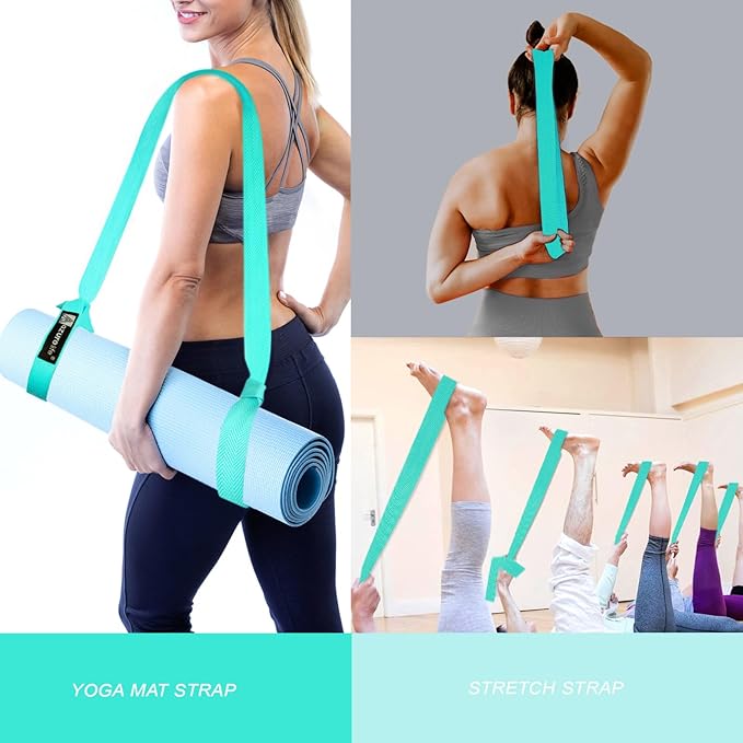 [MAT NOT Included] Yoga Mat Sling, Yoga Mat Straps for Carrying, Easy-Cinch Yoga Mat Holder Strap