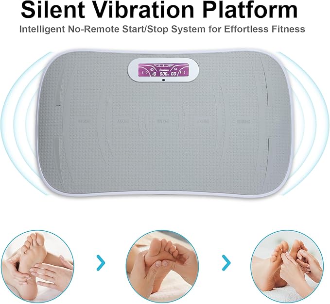 Beaunicorn Vibration Plate, Exercise Equipment Full Body,10-Frequency Weight Los& Vibration Plate for Lymphatic Drainage Machine for Unisex