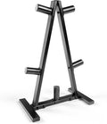 CAP A-Frame Olympic Plate Rack – Heavy-Duty 2-Inch Weight Plate Tree and Storage - 5 and 7 post options