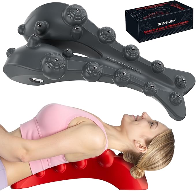 Trapezius Trigger Point Massager, Occipital Release Tool, Cervipoint Trigger Point Massager Silicone, Relieve Pain in The Diamond Shaped Muscles of The Neck and Upper Back (Gray)