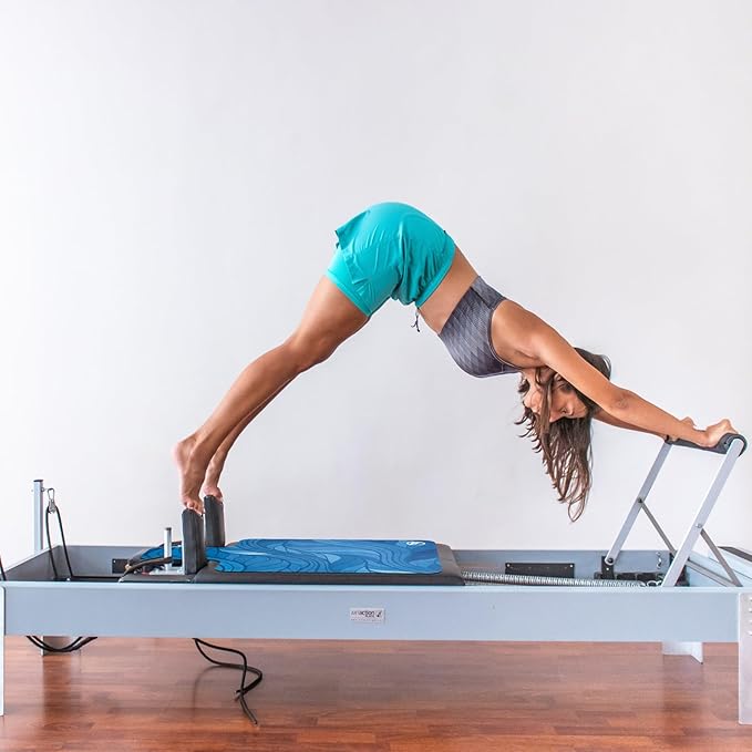 Pilates Reformer Machine Mat, Non Slip Pilates Reformer Cover Lightweight Foldable Washable Pilates Reformer Mat for Gym Fitness, Blue
