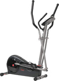 Sunny Health & Fitness Elliptical Exercise Machine, Silent Training, Long Stride Full Body Workout, Adjustable Resistance, Pulse Sensor, SunnyFit App via Bluetooth, Electric or Manual