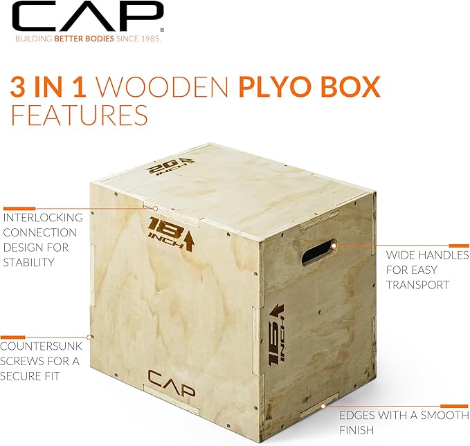 CAP Barbell 3-in-1 Plyometric Box | Multiple Styles and Sizes