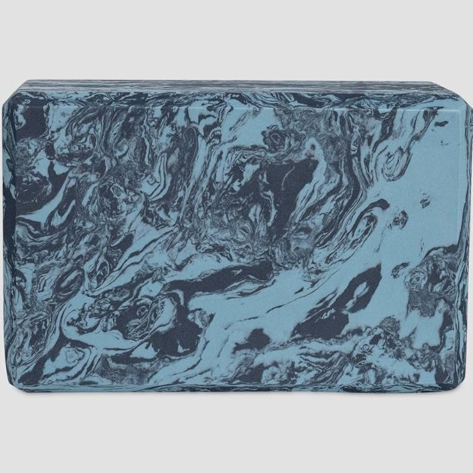 Hugger Mugger 4 in. Foam Yoga Block - Strong and Stable, Beveled Edges for Comfort, Most Favored Block Size, Helps with Alignment and Support in Many Poses