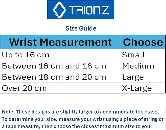 Trion:Z Zen Loop Duo Magnetic Field Therapy Wristband for Women & Men Featuring Patented ANSPO Technology (Indigo Blue, X-Large)