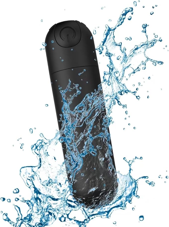 Mini Upgraded Rechargeable Handheld Waterproof Back Massager,Electric Portable Back Massager for Back Neck Shoulder Body,Black