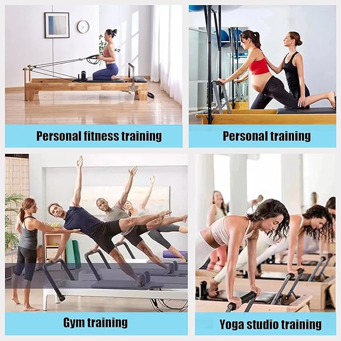Pilates machine core bed, home yoga spine correction equipment, studio fitness shaping equipment, seven-speed height adjustment, suitable for yoga studio fitness institutions rehabilitation center