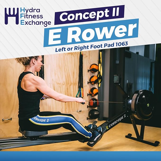 Left or Right Foot Pad 1063 Works with Concept II After 07-19-12 07-31-06 Model E Rower