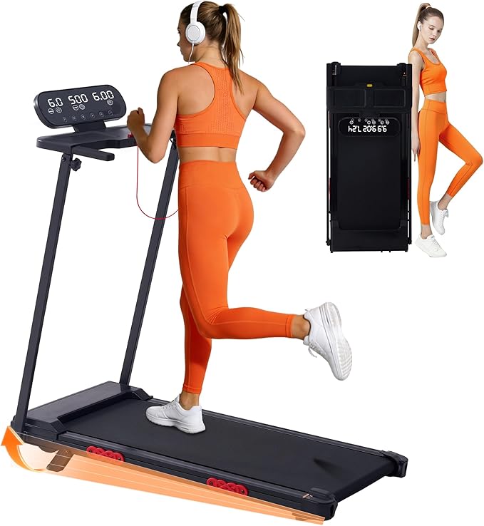 Walking Pad Treadmill with Incline, 2026 Upgrade Portable Treadmill with Handles for Home Small, 3.5HP Small Walking Pad with Handle Bar, 0.6-10.0MPH, 400LBS