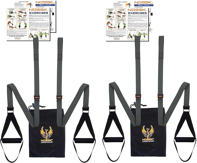 2 Pack! 2 sets of NOSSK GYM Pro Suspension Fitness Trainers - Manufactured in California using US and Global Components!