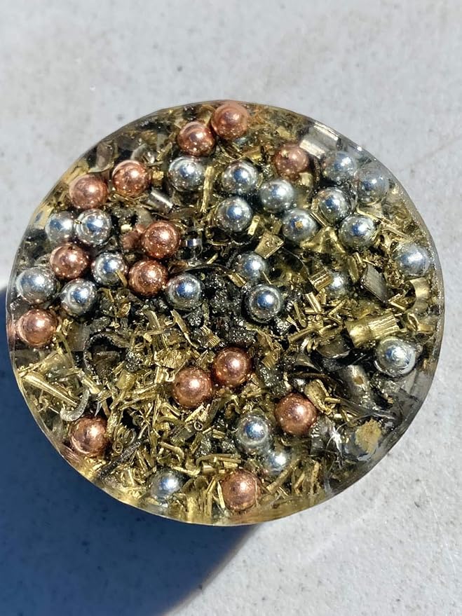Green Moss Agate Orgone Generator Energy Accumulator 7.83Hz/432Hz/528Hz/Advance Harmonics Many Beautiful Ingredients!! (Green Moss Agate)