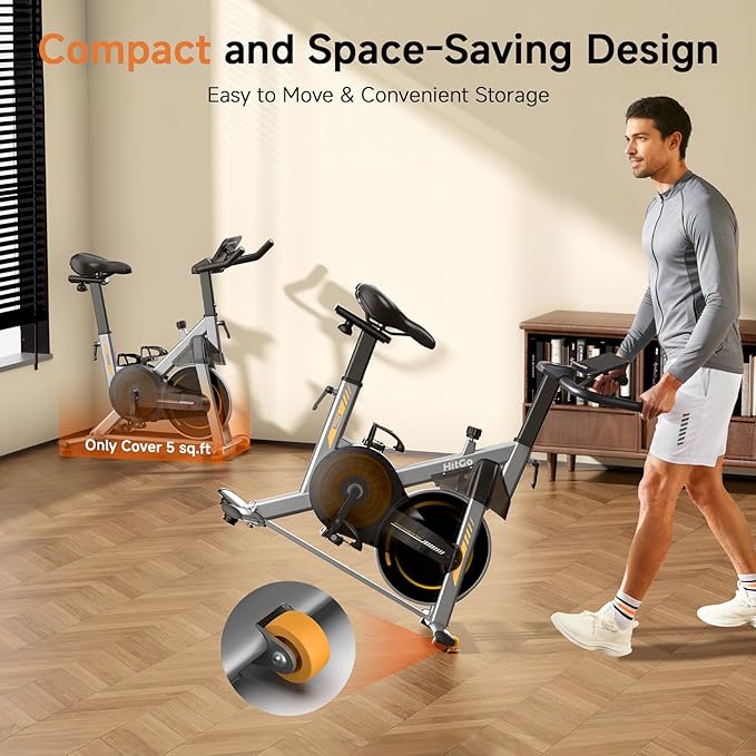 Office Exercise Bike Desk Chair,330 lbs Heavy Duty Under Desk Bike with 9-Level Height Adjustable Seat 24.4"-33.8",8-Level Resistance & Rolling Wheels,Quiet Fitness Chair for Home Office