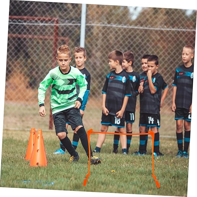 Soccer Hurdle Training for Boys and Girls 3-Level Adjustable Plastic Speed Hurdle Boys and Girls Agility Aid