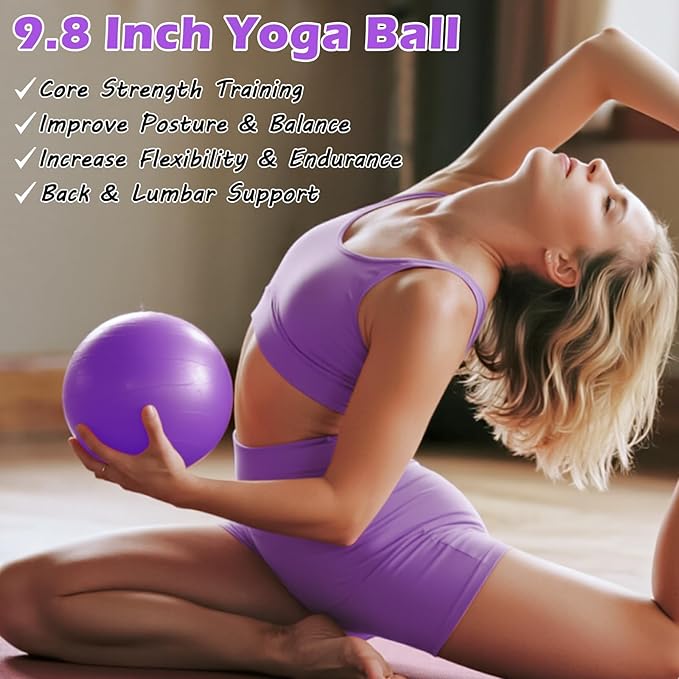 Pilates Kit for Home Workouts – Pilates Equipment Set with Ring, Ball, Resistance Bands, Pilates Accessories, Pilates Essentials Kit for Women, Pilates Sets for Home Exercise
