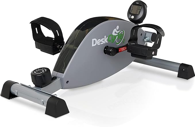 DeskCycle Under Desk Bike Pedal Exerciser - Stationary Bikes for Home & Office - Standard and Adjustable Height Versions