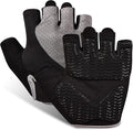 Workout Gloves for Women - Breathable Weight Lifting Gloves with Non-Slip Silicone Padding, Fingerless Gym Gloves for Cycling, Rowing, Pull Ups & Training (4 Sizes)