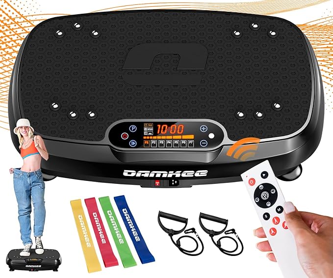 Vibration Plate Exercise Machine for Lymphatic Drainage and Weight Loss - Full Body Workout Equipment for Home Gym