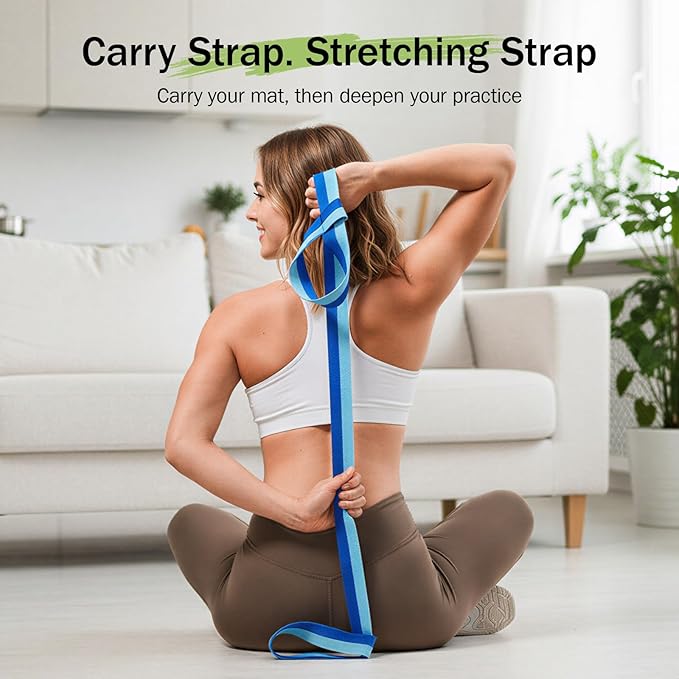 Slim Panda Yoga Mat Straps for Carrying, Adjustable Yoga Mat Carrier Sling Fits All Mats(Mat Not Included)