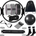 at Home Pilates Essentials Kit for Women,11pcs Pilates Kit for Home Workouts Women,Pilates Kit for Home Workouts Women,Pilates Ball and Ring Set,Pilates Accessories for Home Workouts