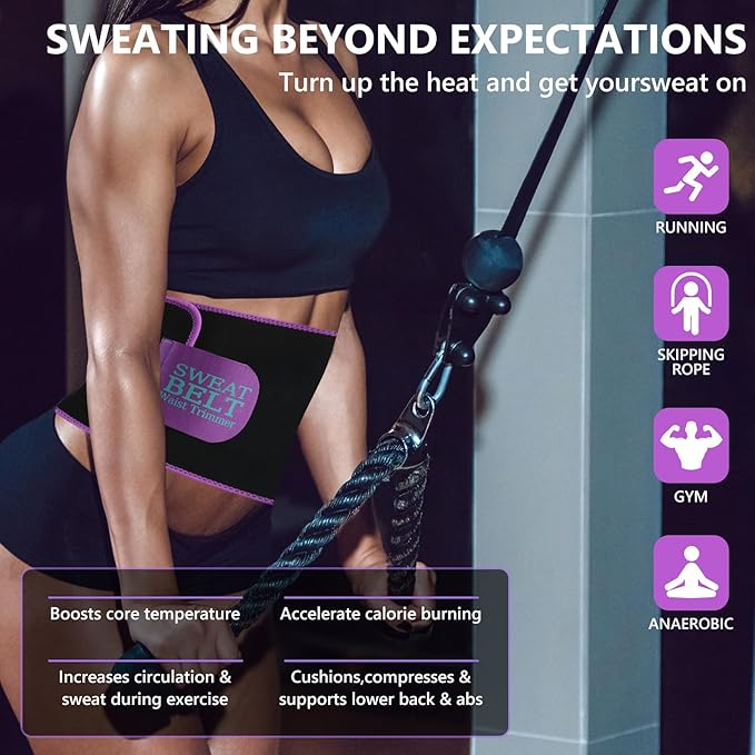 MORECOO Waist Trainer for Women/Men, Sculpt Touch Sweat Band for Stomach, Waist Trimmer for Women Workouts &Speed Belly Sweat