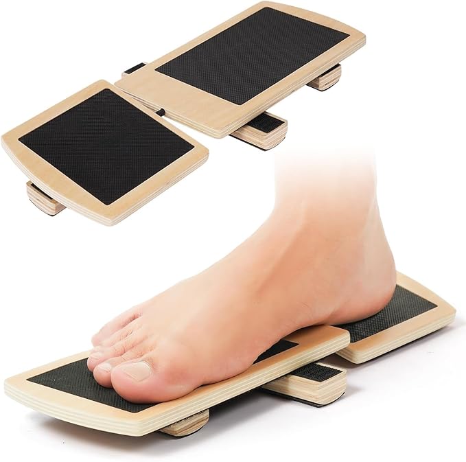 Ankle Balance Board, Foot Trainer, Ankle Strengthener Set, Single Foot Balancing Board, Posture Corrector, Foot Strengthening Trainer for Sprained Ankle Valgus