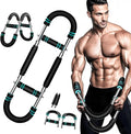 Twister Arm Trainer, Adjustable Arm and Chest Workout Equipment, Portable U-Shape Strength Training Bar for Men & Women, Spring Resistance Arm Exerciser for Home Gym & Fitness