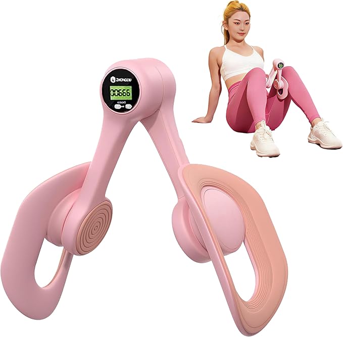 Thigh Trainer & Kegel Exerciser for Women, ,Pelvic Floor Trainer, Postpartum Rehabilitation, Trimmer Inner Thigh,Toner Workout Portable Home Gym Device with Smart Screen Display