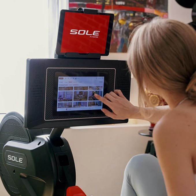 New 2023 Rowing Machine, SR550 Sole Fitness Rower, Foldable Rowing Machines for Home Use, Bluetooth, Touch Screen, Heart Monitoring, Air & Magnetic Resistance Row Machine, Rowers for at Home Exercise