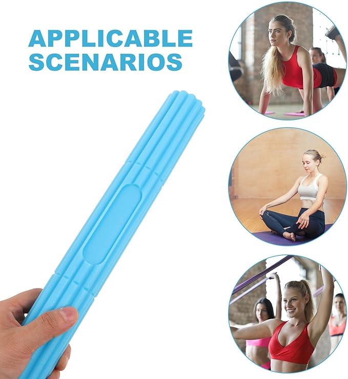 Tennis Elbow Therapy Bar Hand Exerciser Strength Training Device Blue Twist Bar for Forearm Relief and Grip Strength Improvement at Home