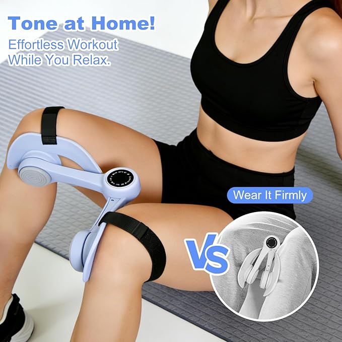 2 Pcs Thigh Master Suit, Pelvic Floor Exercise Devices, Pelvic Floor Trainer Woman,Upgraded Anti-Slip Strip for Exercising The Thighs