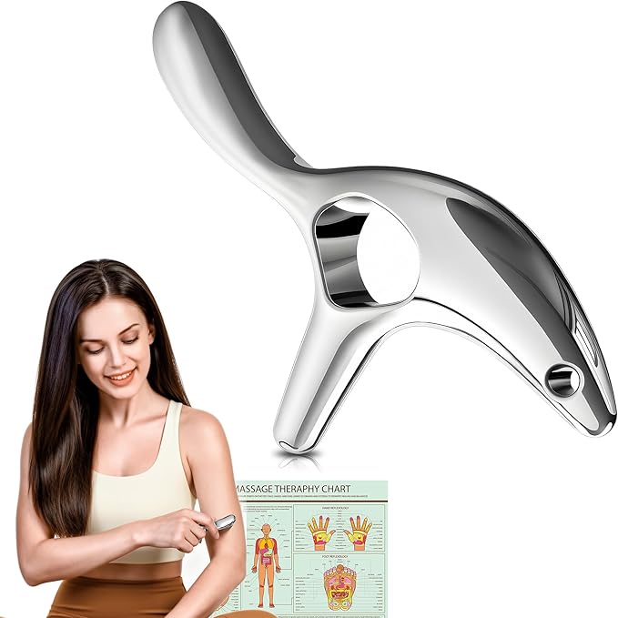 Gua Sha Trigger Point Massage Tool, Deep Tissue Massage Tools, Muscle Knots Remover, Scraper Therapy Tools for Full Body Pain Relief & Tension Release, Pocket Design Gifts for Women Men