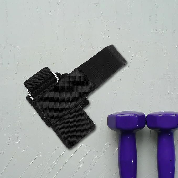 ibasenice Leg Curl Attachment Dumbbell Foot Strap Adjustable No Slip Ankle Exercise Equipment for Strength Training Gym Workouts