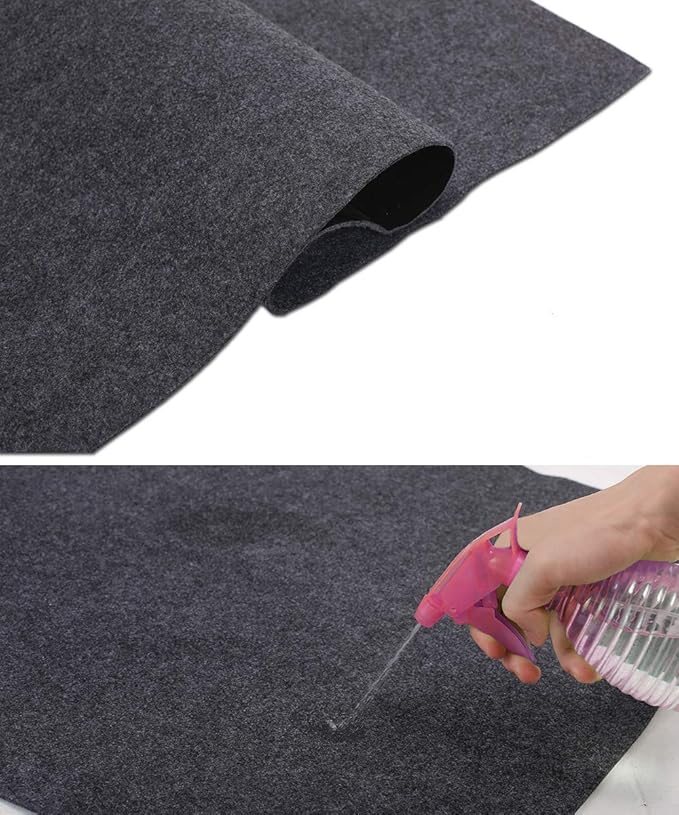 Fitness Equipment Mats, Absorbent/Waterproof – Protects Exercise Equipment and Floor，Protective Flooring Under Elliptical Machine mat, Indoor Treadmill Mat，Washable (24" x 48")