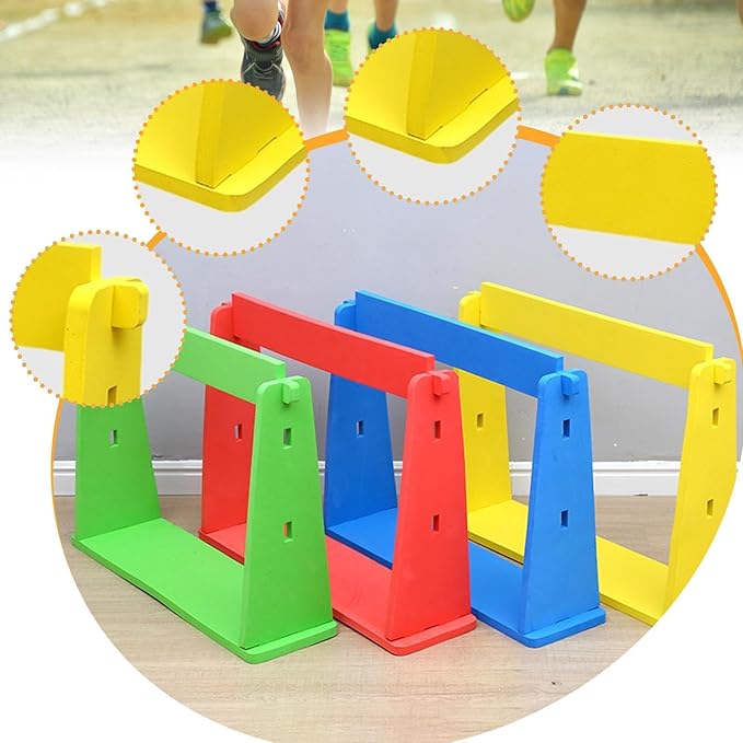 Yiju Agility Training Hurdle Speed Agility Training Equipment Obstacles Adjustable Height for Baseball Obstacle Courses Kids