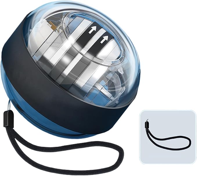 Hand Exerciser Hand Exerciser with Counter Torque Ball Auto-Start Gyroscopic Wrist Exercise Ball Gyroscope Ball Forearm Strengthener Hand Exerciser(Model A has no Light)