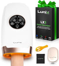Lunix LX3 FSA Carpal Tunnel & Wrist Pain Relief Device, Heated Air Compression Hand Massager Machine for Arthritis & Finger Numbness, Cordless, Lunar White