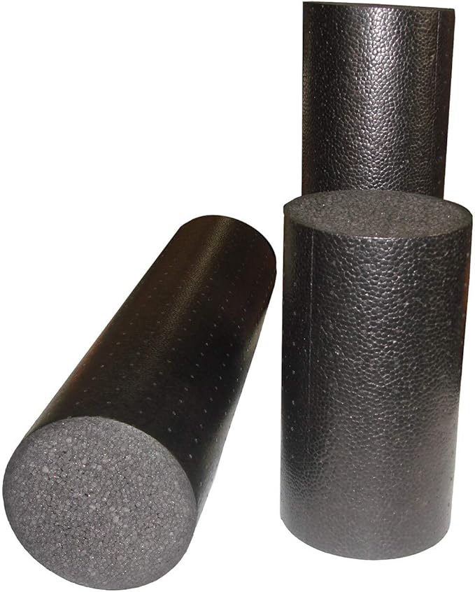 AGM Group AeroMat Elite High Density Foam Roller (Black) Black/Extra Firm 6" x 11"