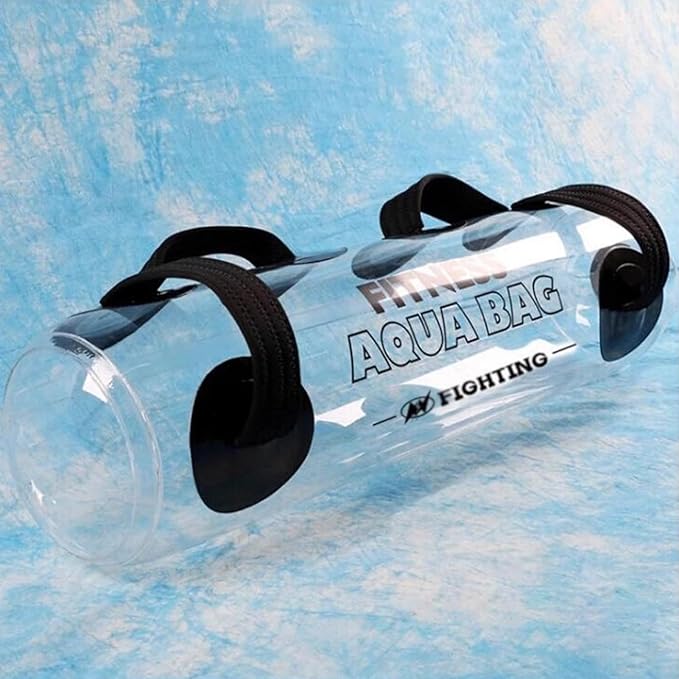 Portable Workout Water Bag Folding, Home Gym Weight Dumbbells Training Equipment, Clear Yoga Sandbag Tool with Pump, 10-35 Kg Sport Weights Bag (Color : 15kg)