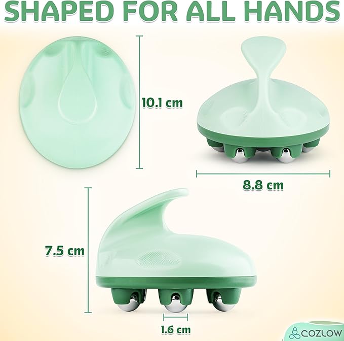 COZLOW Lymphatic Massager - Handheld Drainage Roller Massage Tool to Help Support Lymph System Care by Promoting Circulation, which May Decrease Appearance of Cellulite