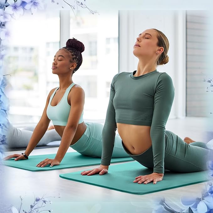 Timgle 6 Pcs 10mm Thick Yoga Mat Bulk, 68 x 24 Inches, Anti-slip Tear-resistant Exercise Mat Adult Kids Gym Mats for Fitness, Stretching, Workout and Studio, Outdoor Yoga, Pilates